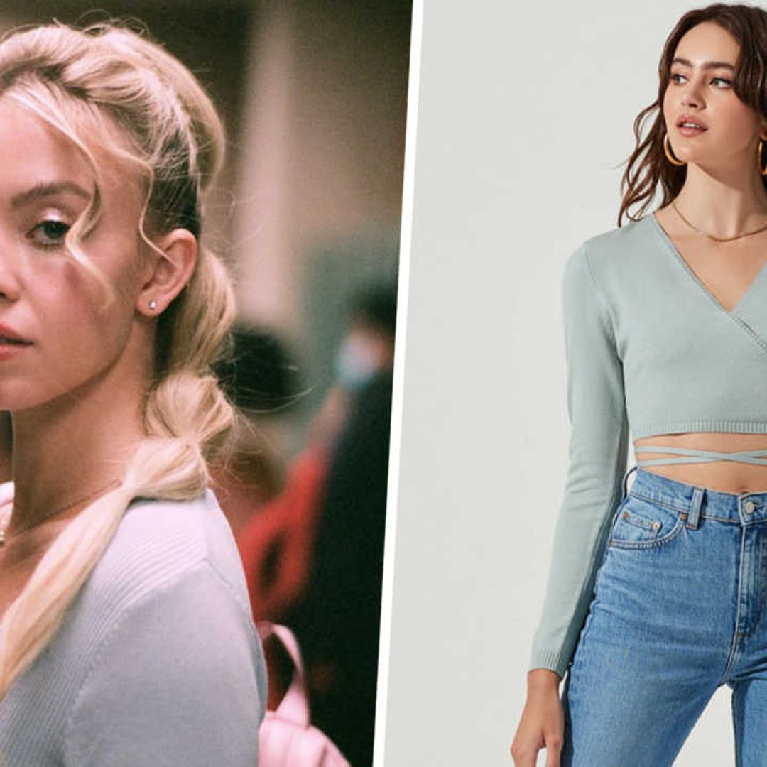 Loved Sydney Sweeney's cute wrap sweater on Euphoria? It's on sale for just $40