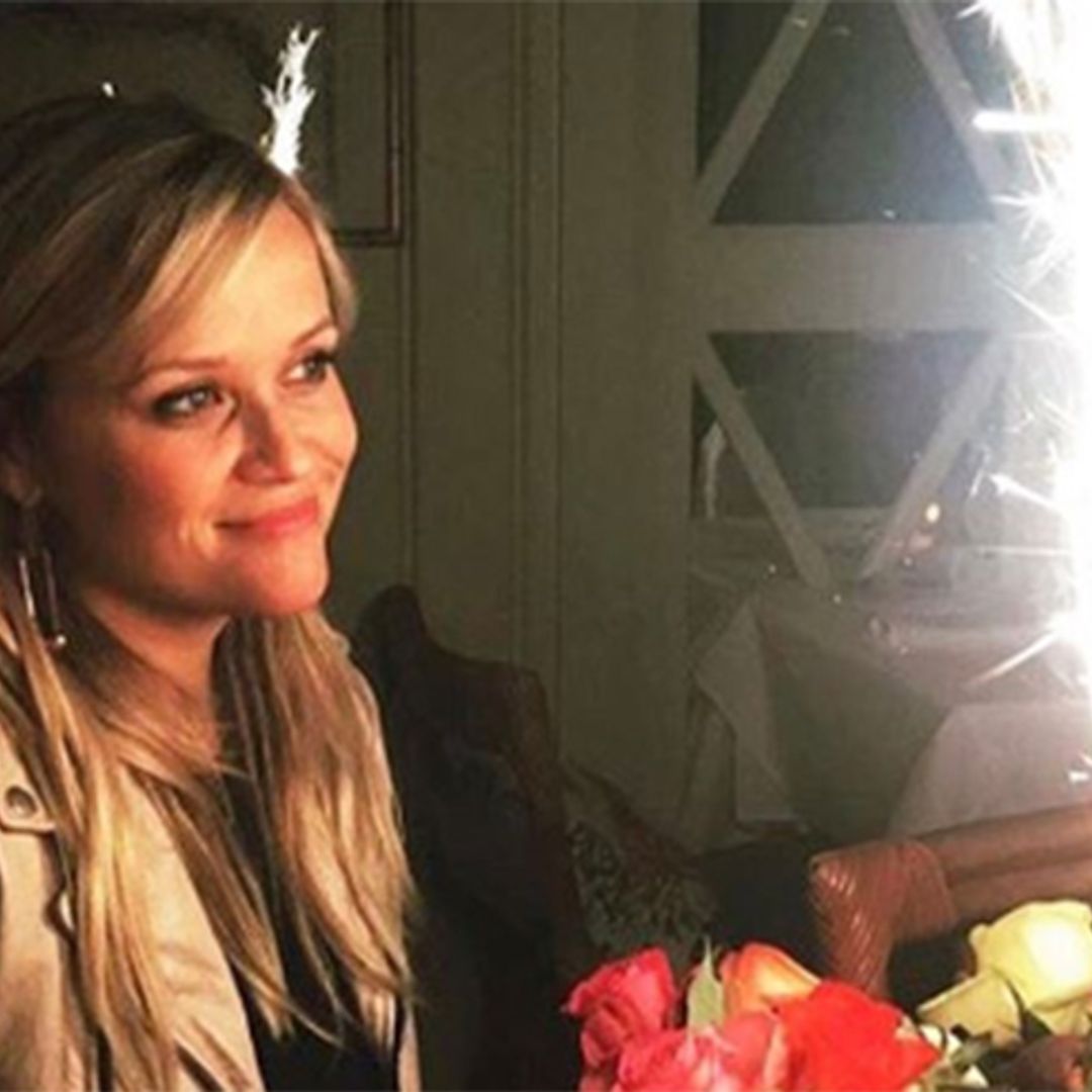 Reese Witherspoon poses for sweet birthday snap with her eldest children