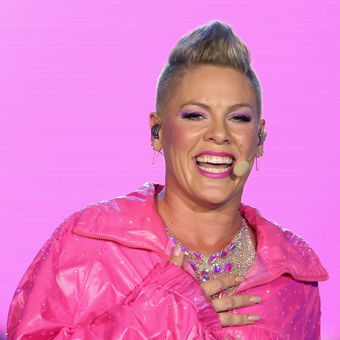 Pink suffers mishap on 45th birthday with her massive cake and has the best reaction