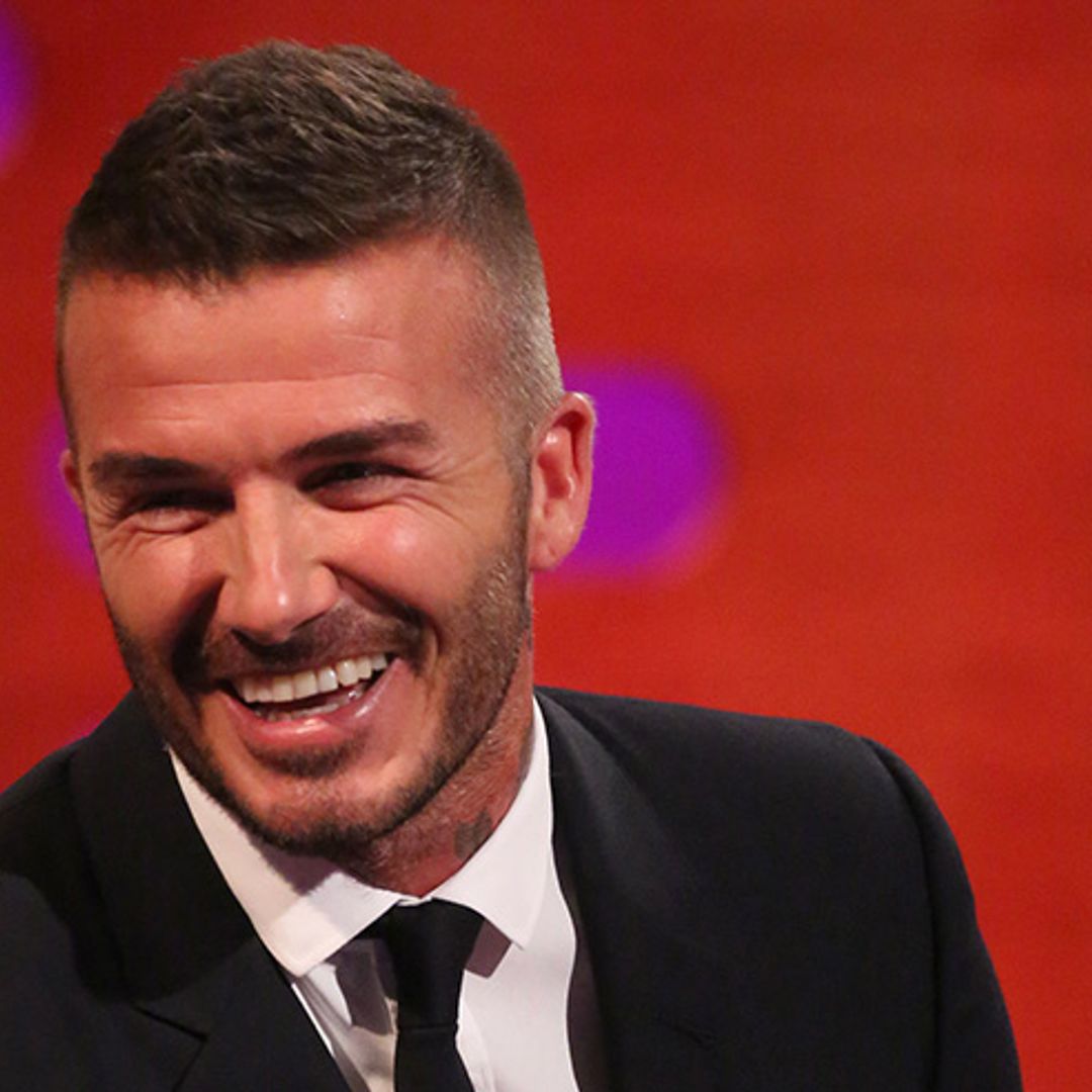 David Beckham reveals that Harper is the footballer in the family