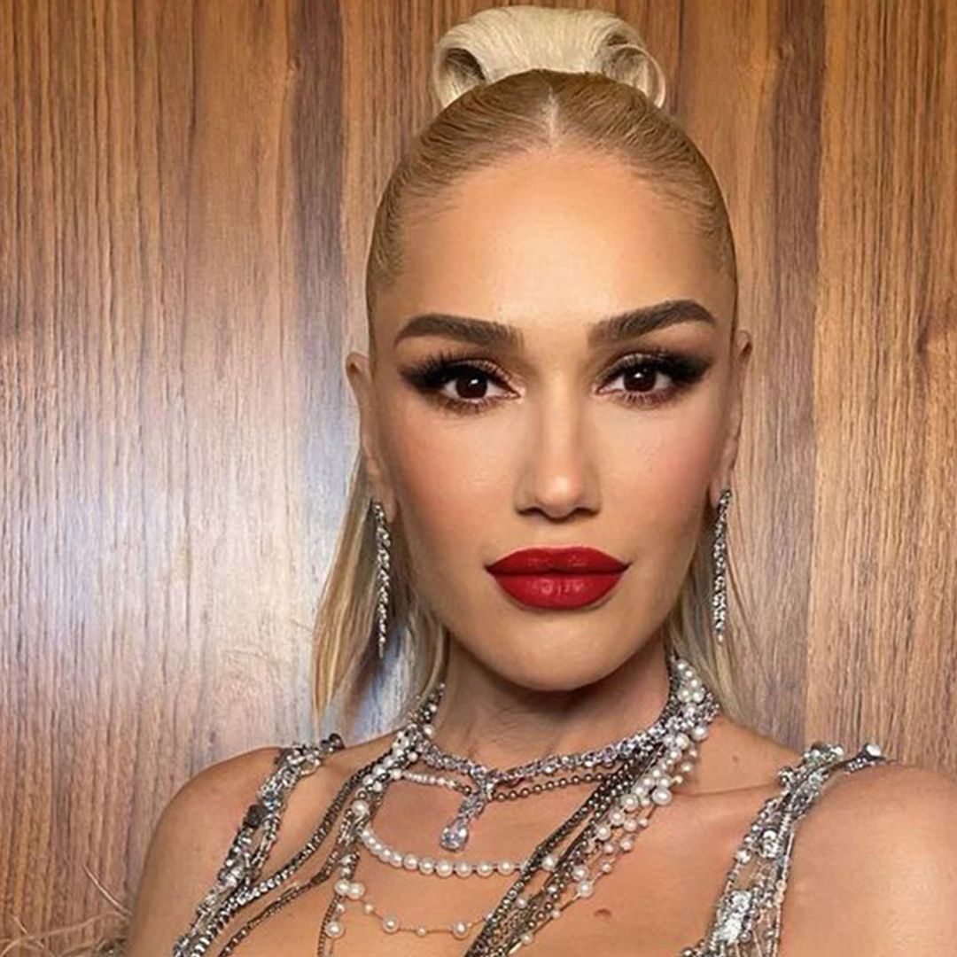 Gwen Stefani dazzles in barely-there bejeweled dress
