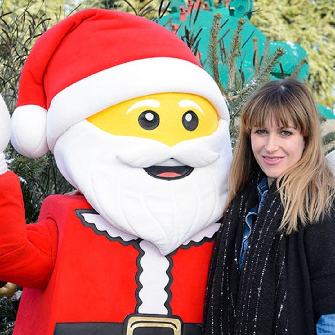 Celebrities have festive fun with their families at Legoland Windsor’s Christmas ‘Bricktacular’ celebration