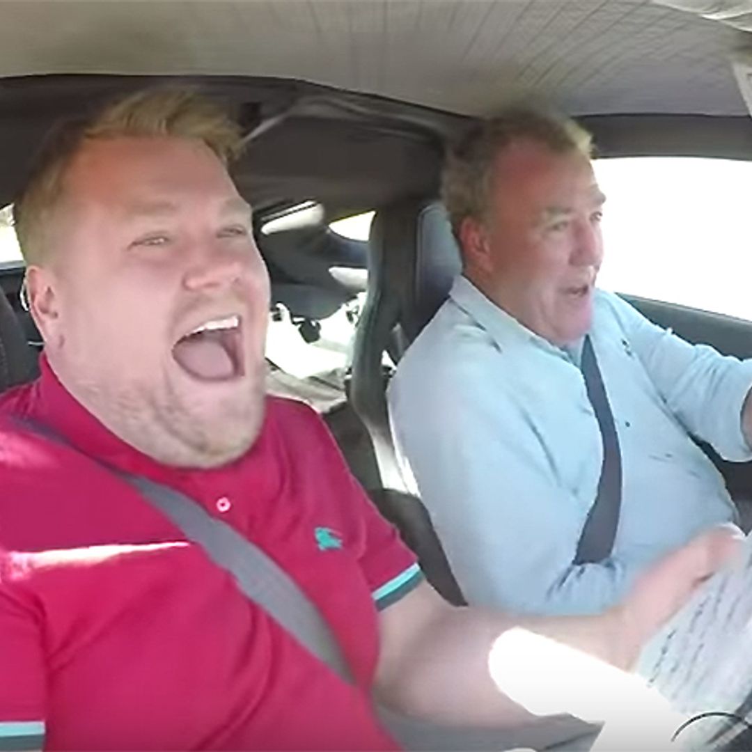 James Corden goes on a terrifying death ride with Jeremy Clarkson, Richard Hammond and James May – WATCH