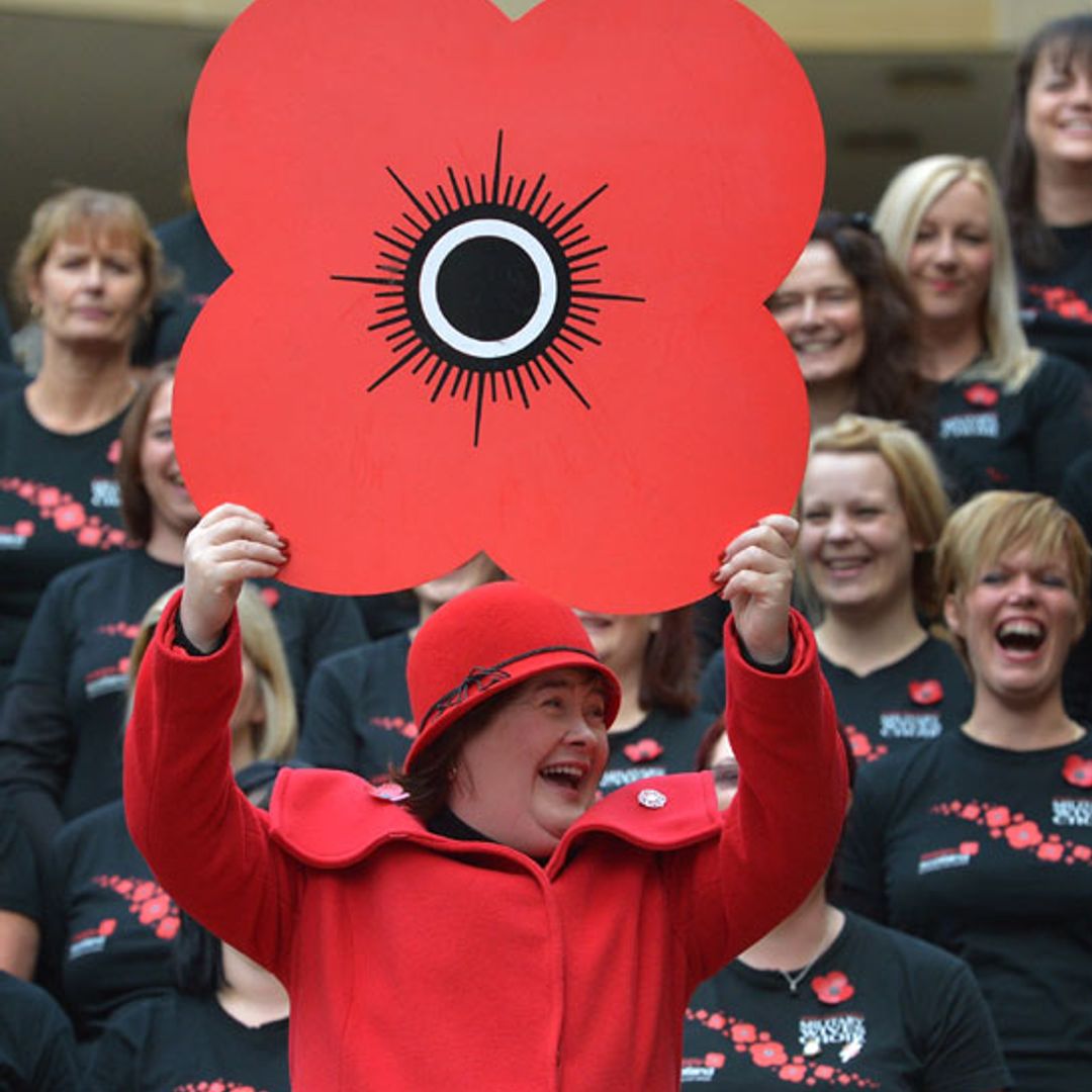 Alesha Dixon, Pixie Lott and Susan Boyle join forces for an all-star Poppy Appeal