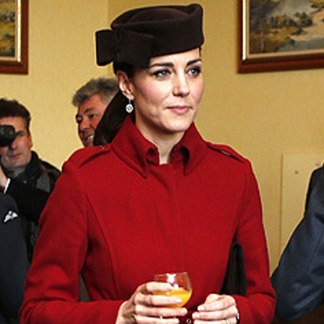Kate Middleton style: Full details of her red hot military look