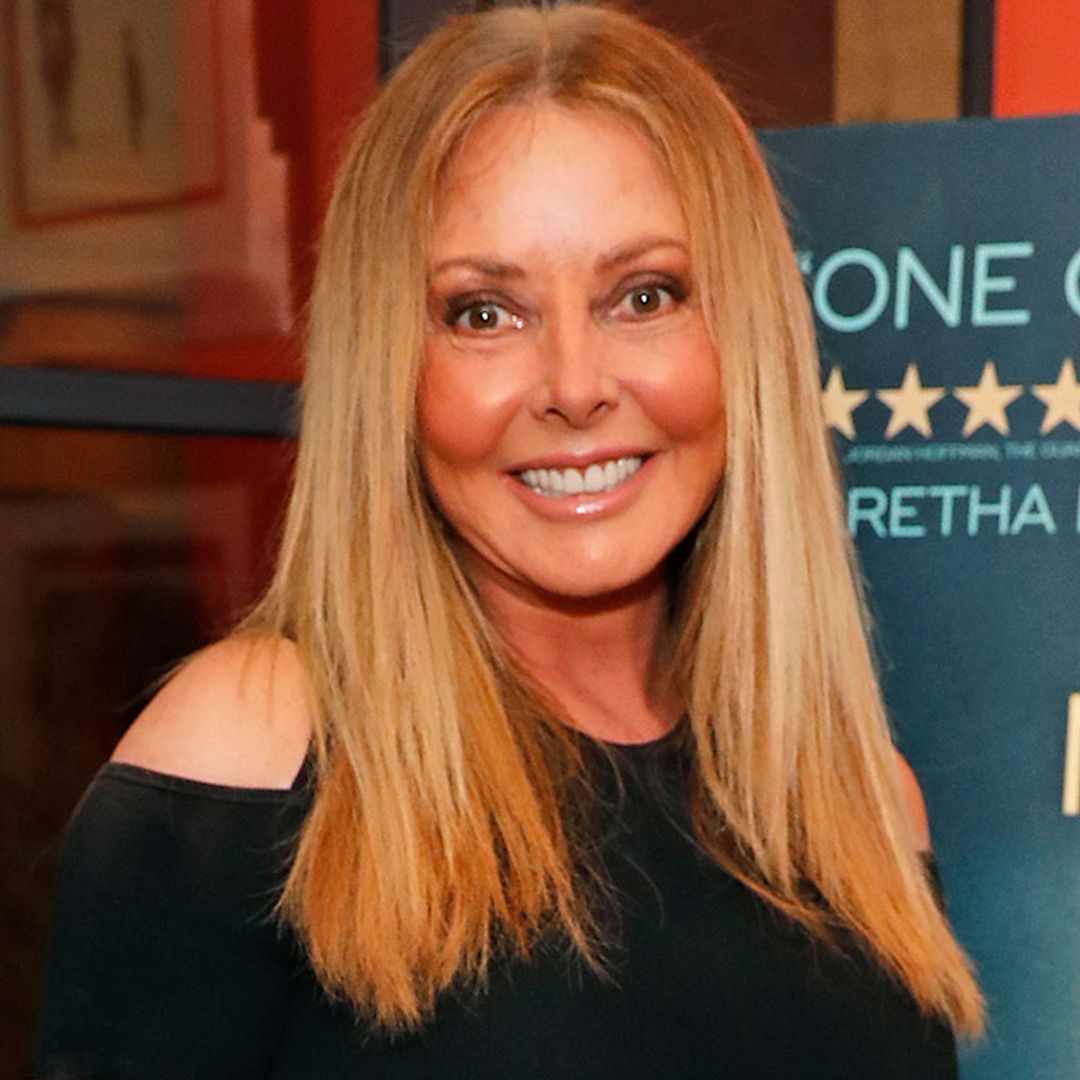 Carol Vorderman wows in belted one-piece for exciting announcement