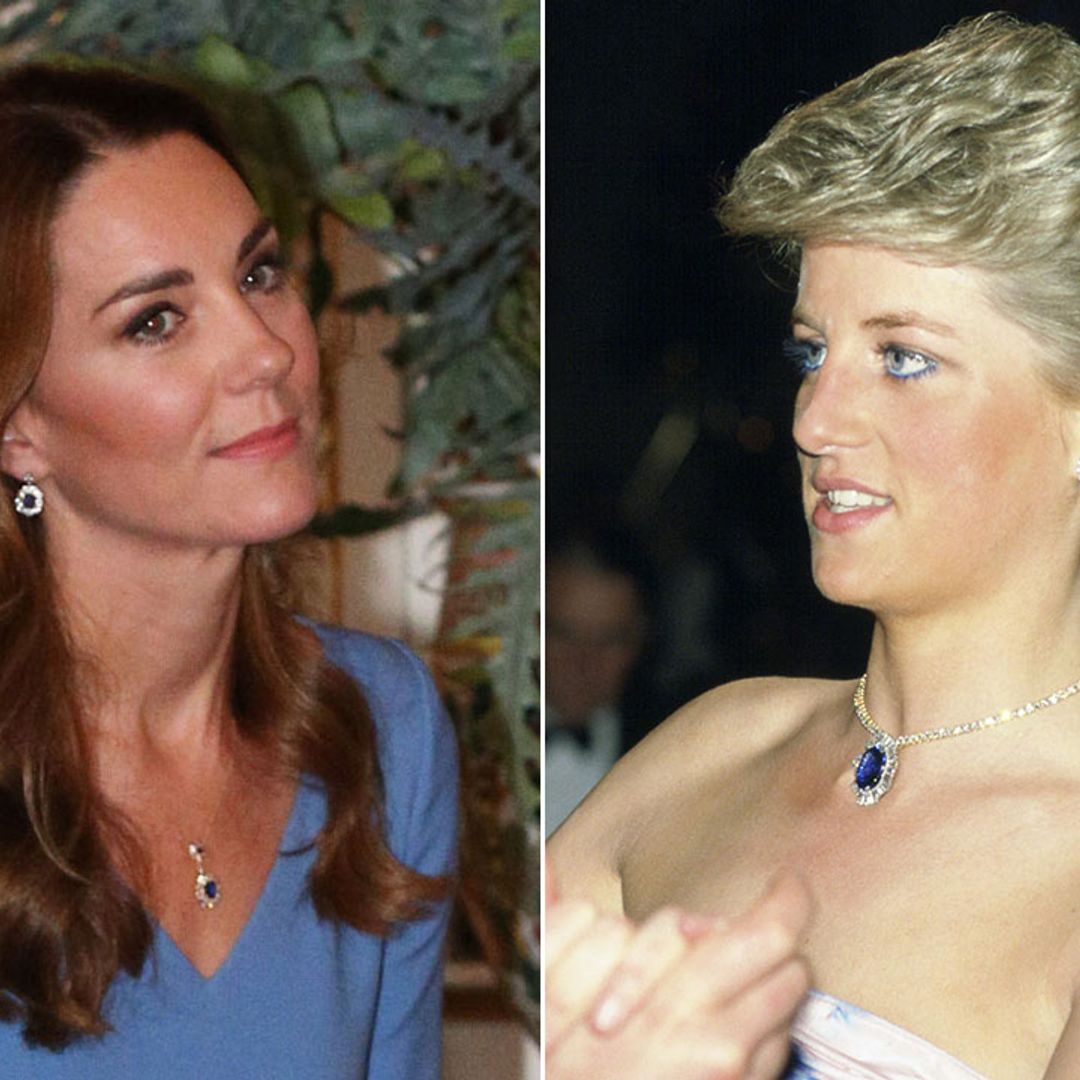 Royal fans think Kate Middleton turned Princess Diana's earrings into a necklace