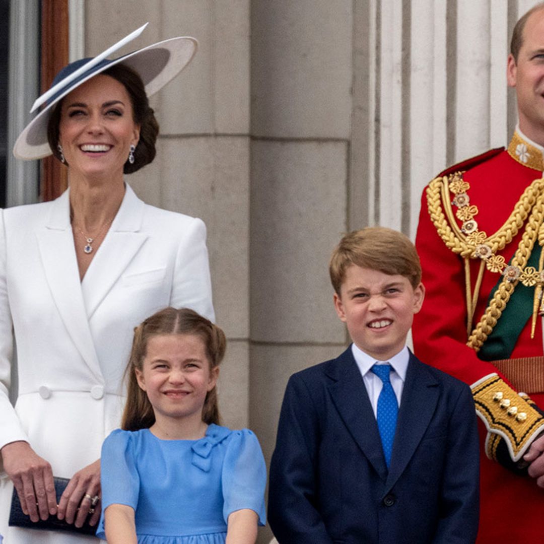 Prince William poses with Prince George, Princess Charlotte and Prince Louis for unseen Father's Day photo
