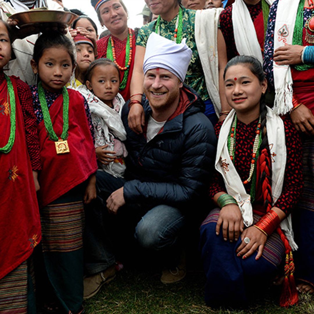 Prince Harry stays with local family during his trip to Nepal