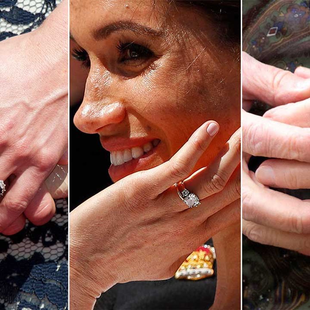 Meghan Markle, Kate Middleton, Princess Diana and the Queen's wedding rings have the same secret meaning