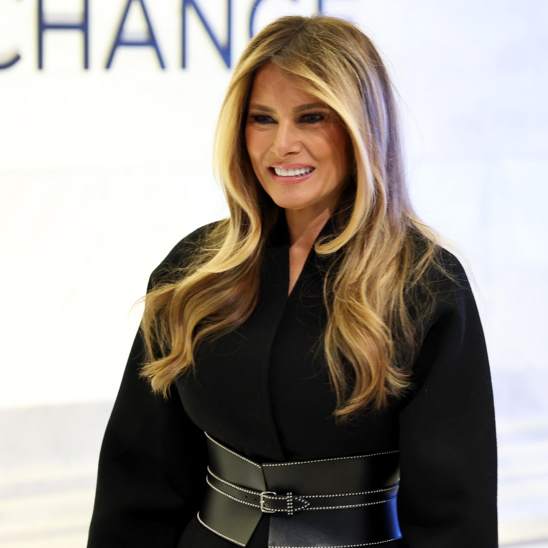 Melania Trump turns heads with dramatic waist-cinching leather belt