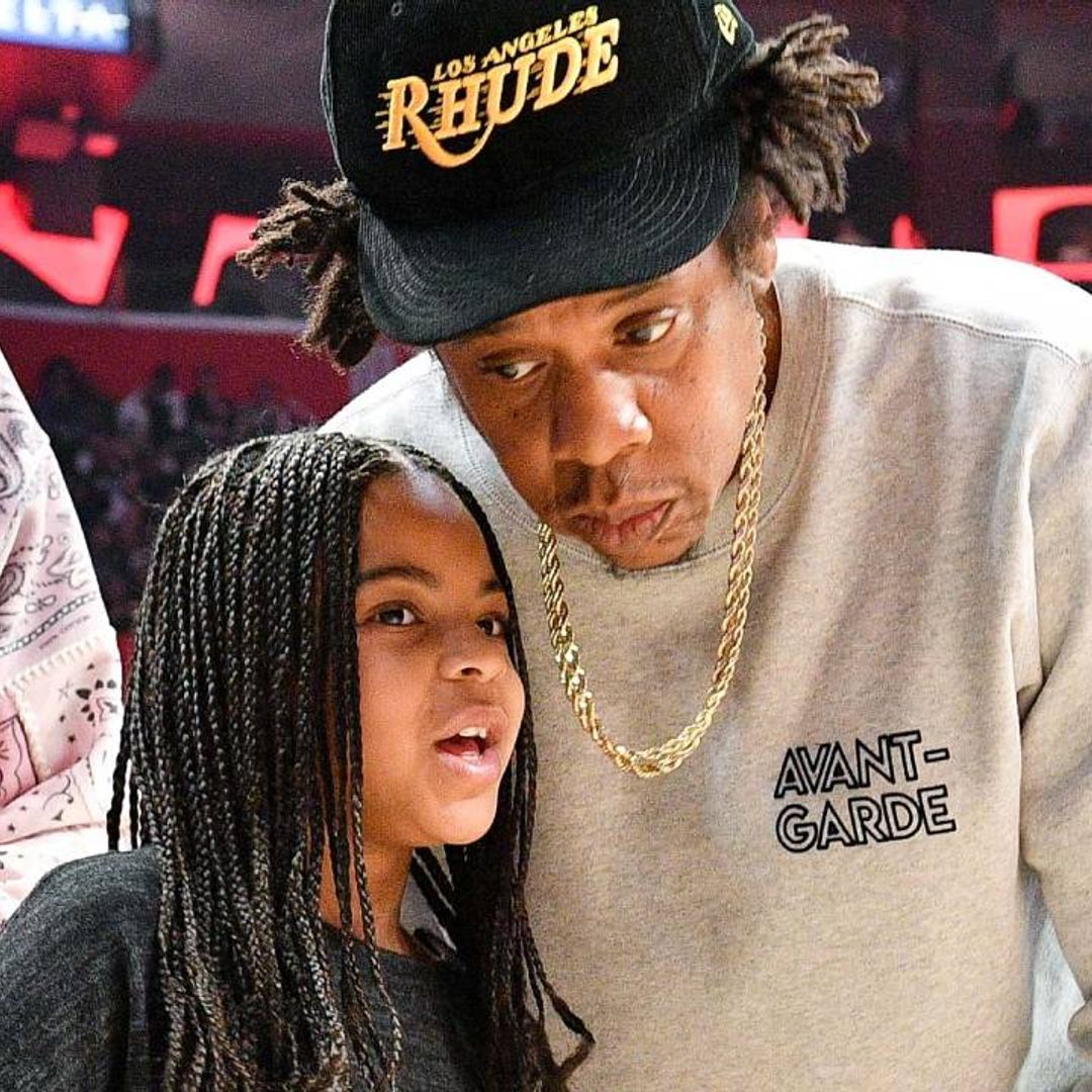 Beyoncé's daughter Blue Ivy is given encouraging pep talk by dad Jay-Z after feeling shy