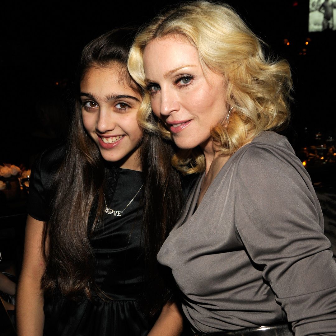 Lourdes Leon with her mom back in 2007