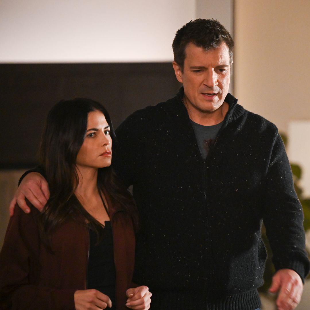 Jenna Dewan and Nathan Fillion in The Rookie finale