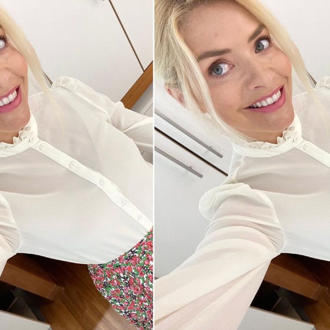 Holly Willoughby just teamed a chic new hairstyle with her dreamy & Other Stories rainbow skirt