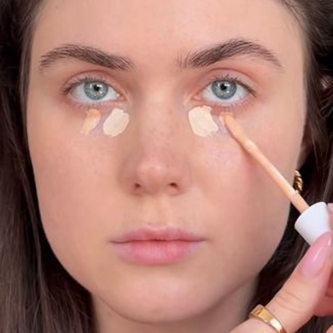 undereye concealer trick step