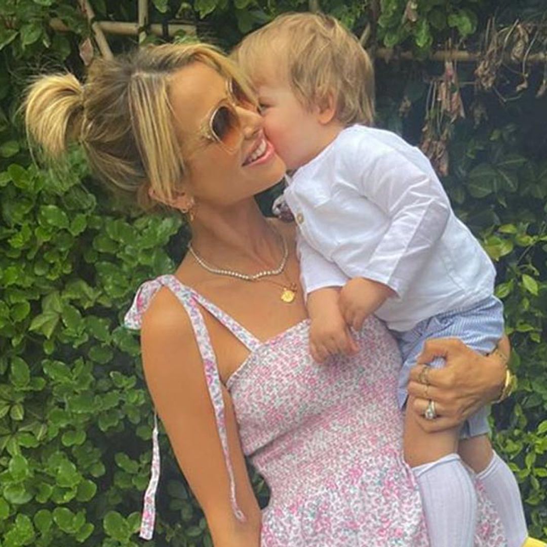 Vogue Williams' son Theodore's cute beach shoes are perfect for the summer heatwave