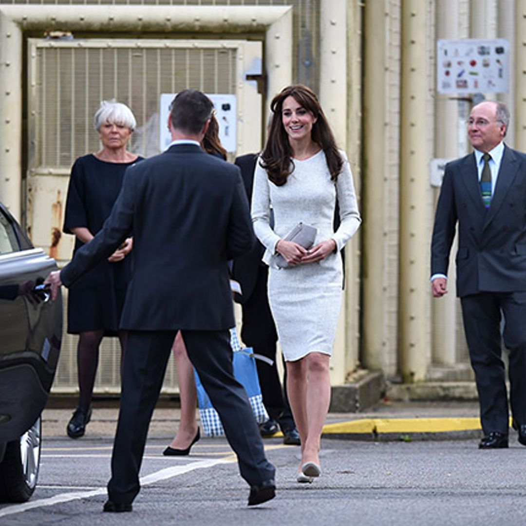 Kate champions British designer for prison visit