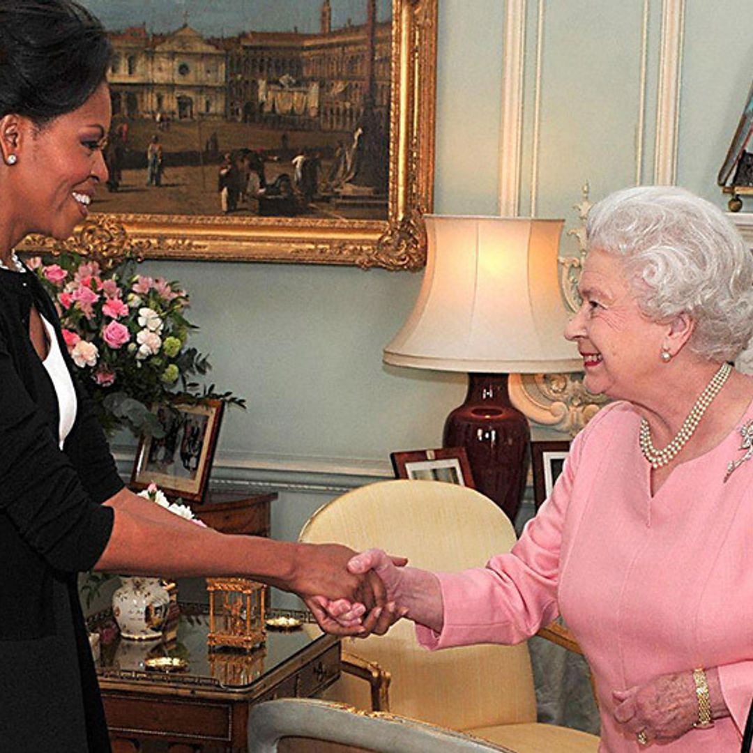 Did Michelle Obama break protocol by ‘hugging’ the Queen? Her Majesty's dressmaker sets the record straight