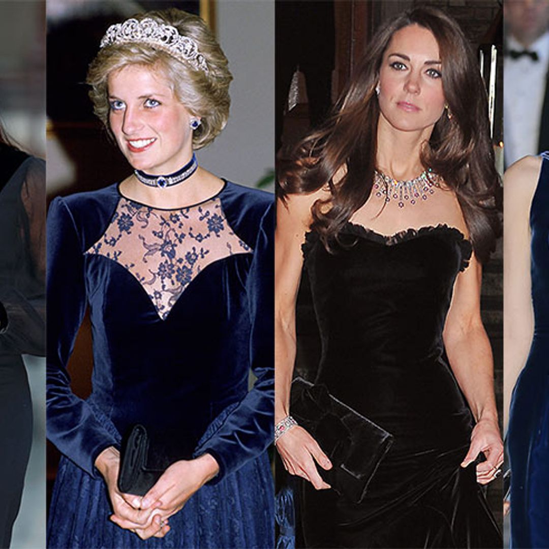 'Tis the season to wear velvet! Royals wearing velvet