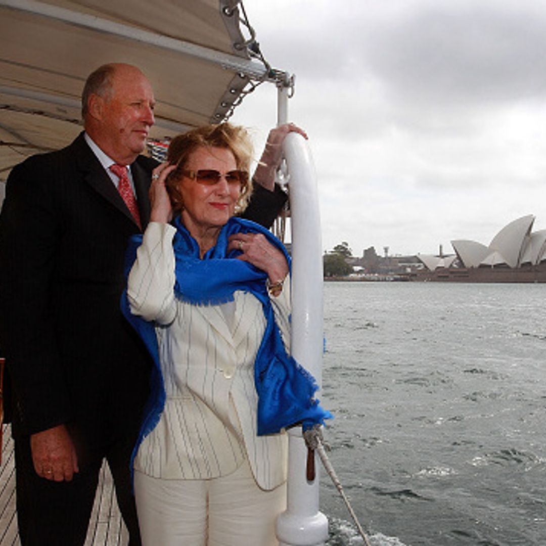 King Harald and Queen Sonja of Norway take in Australia's sights
