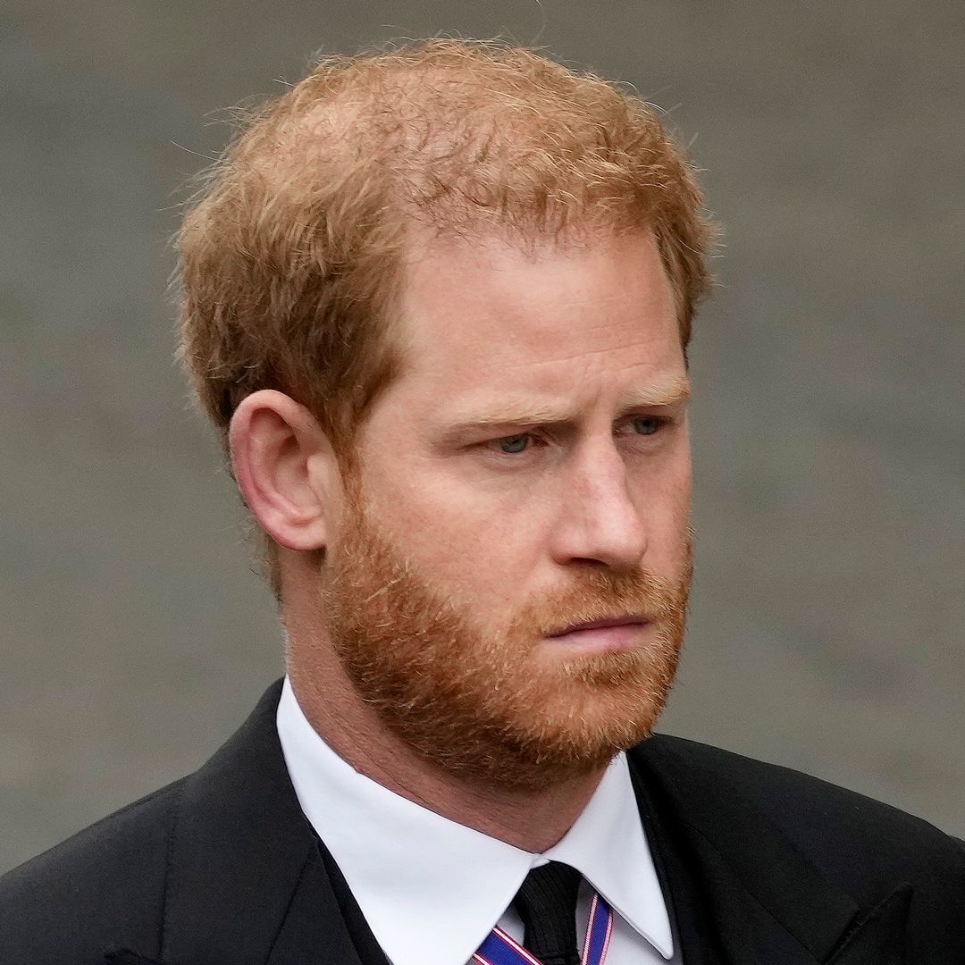 Prince Harry seen leaving Windsor chapel to pay respects to late grandmother