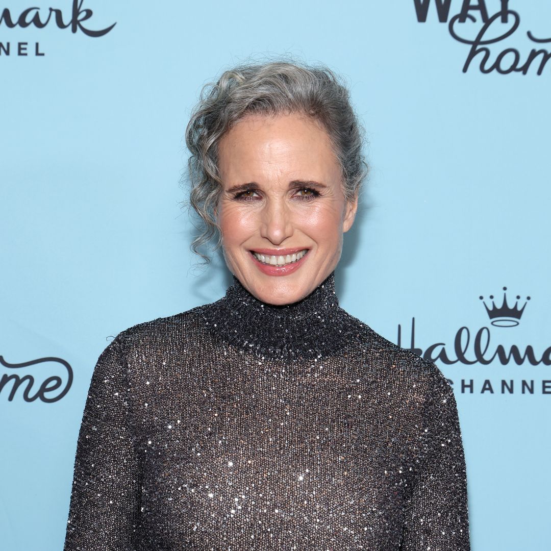 Andie MacDowell, 65, sizzles in figure-hugging sequin gown in jaw-dropping new photos