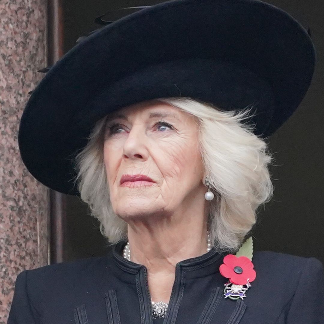 Queen Camilla debuts spellbinding new headpiece designed by wedding milliner