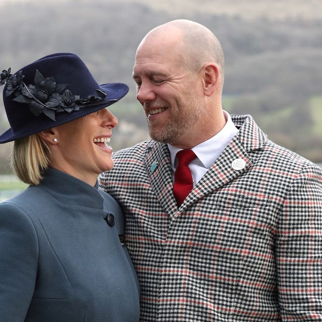 Zara and Mike Tindall are the ultimate stylish royal couple as they cuddle up at Cheltenham Festival