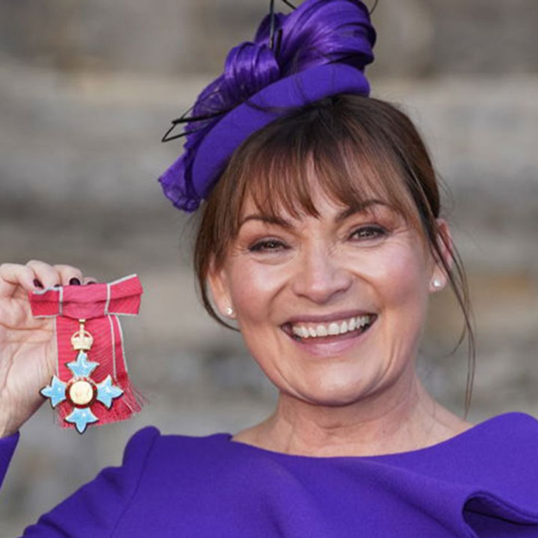 Lorraine Kelly dons royal purple outfit to receive prestigious honour from Princess Anne