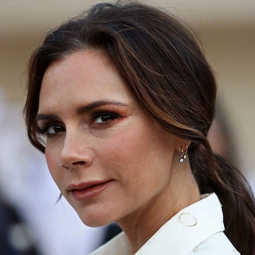 Victoria Beckham looks like a goddess in dreamy white maxi dress