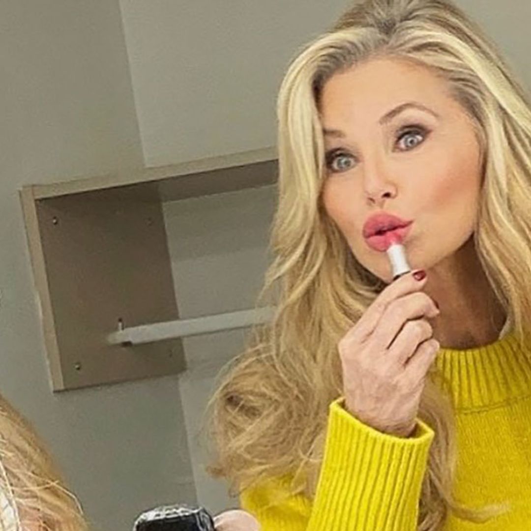 Christie Brinkley dances in figure-hugging mini green dress – and fans make cheeky comment!