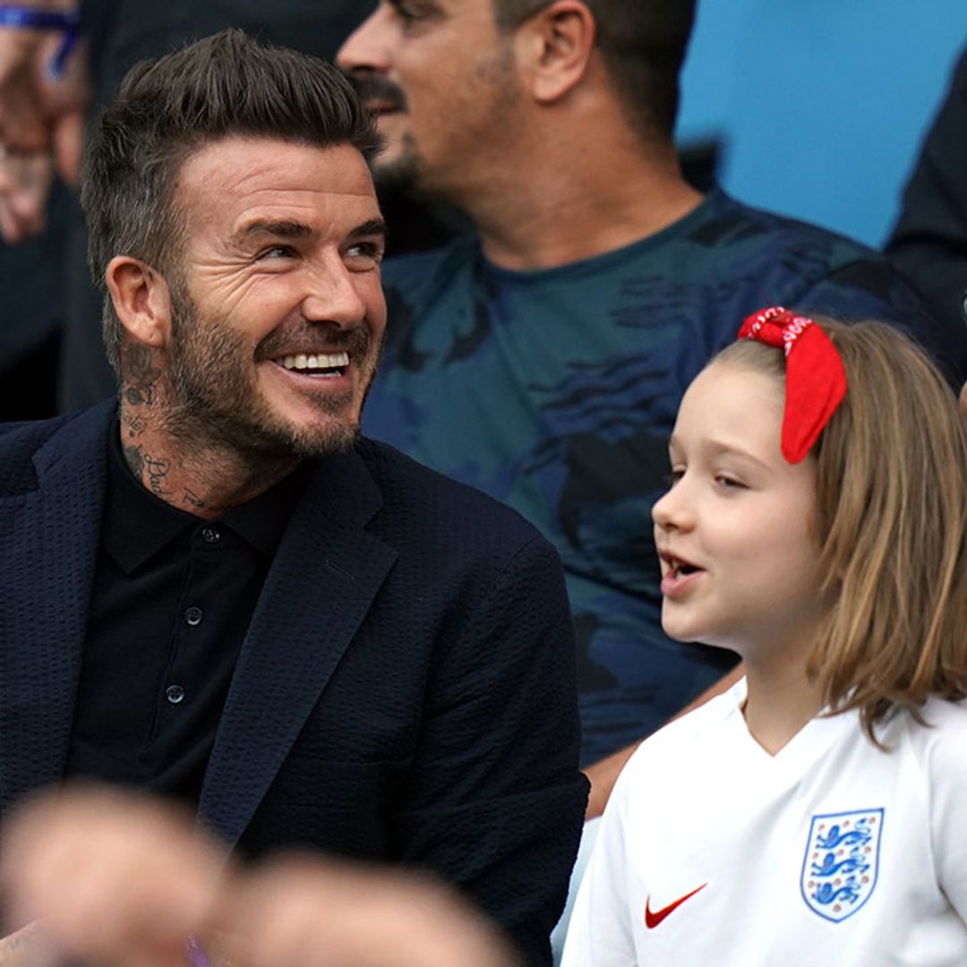 Harper Beckham is cute beyond belief in unseen video with dad David