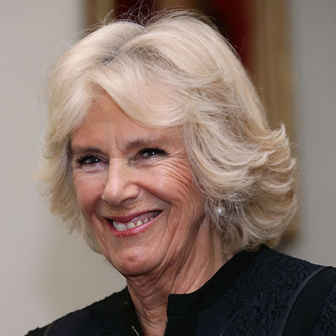 The Duchess of Cornwall looks radiant as she welcomes the Dutch royals in London