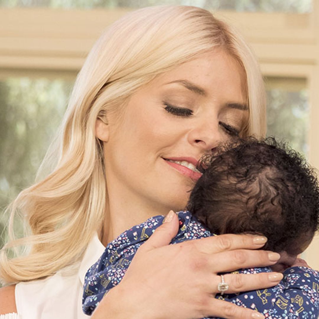 Holly Willoughby overcome with emotion as she meets First Dates' first baby