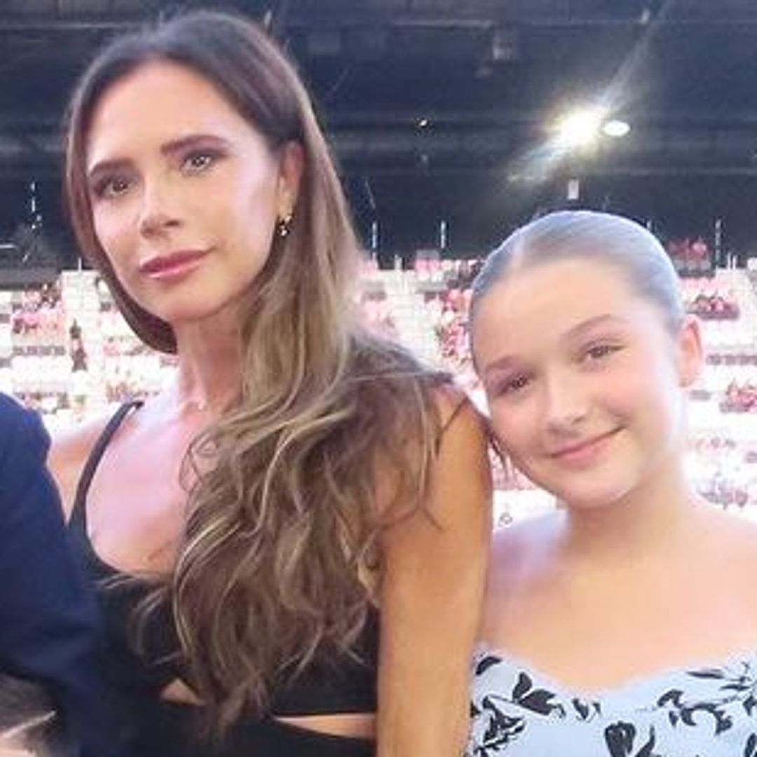 Victoria Beckham's daughter Harper, 12, is just like her mom as she does her dad David's makeup in latest photos
