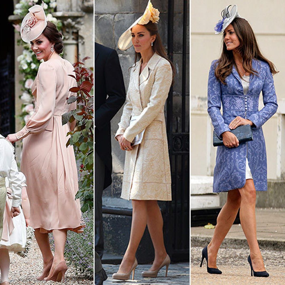 All of Duchess Kate's best wedding guest looks
