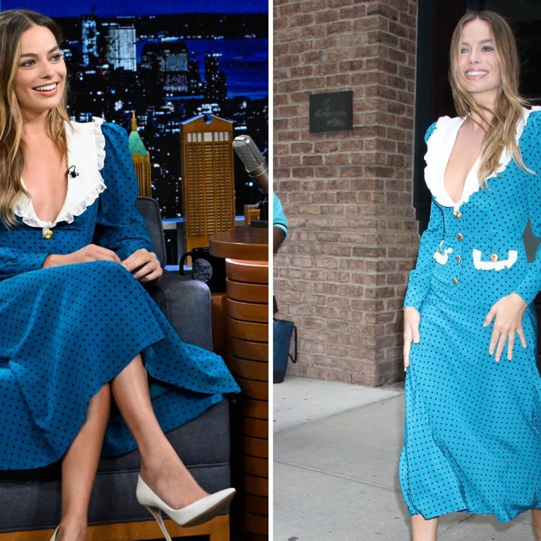 Margot Robbie wore the ultimate polkadot dress which you can shop now