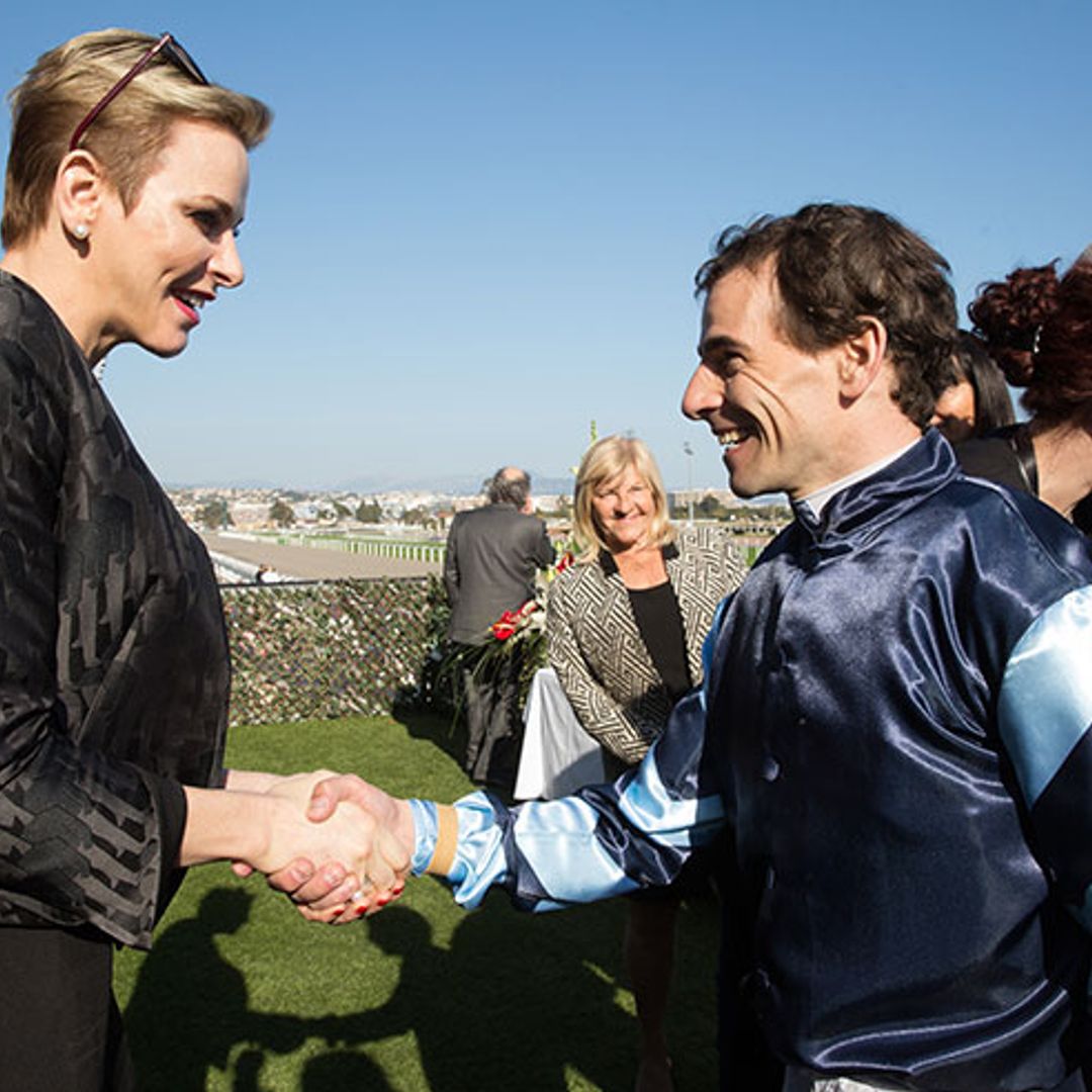 Princess Charlene hosts an exciting day at the races to raise money for charity
