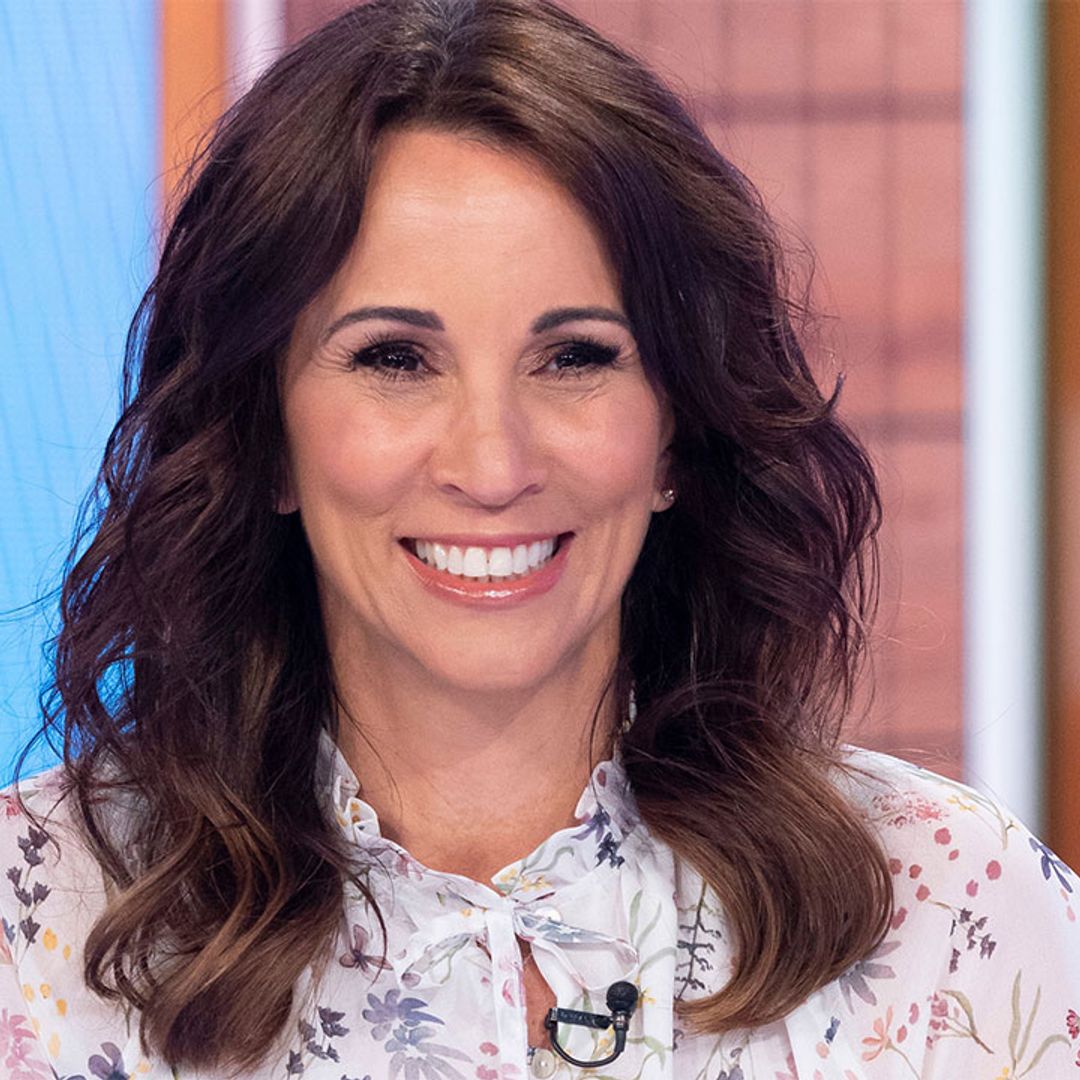 Andrea McLean's pastel polka dot skirt is SO CHIC and we need it