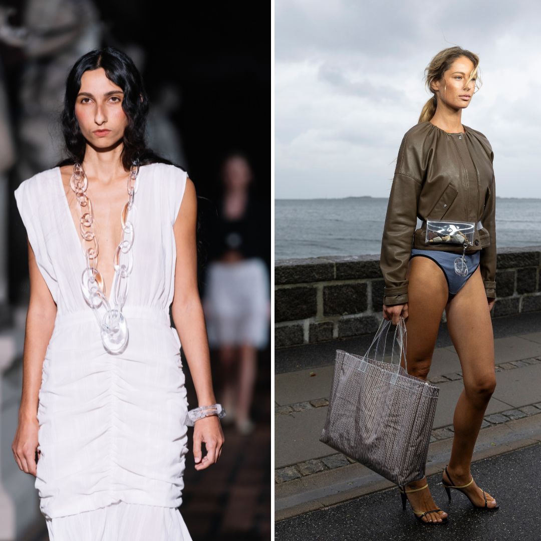 Transparent accessories was the standout trend at Copenhagen Fashion Week SS24