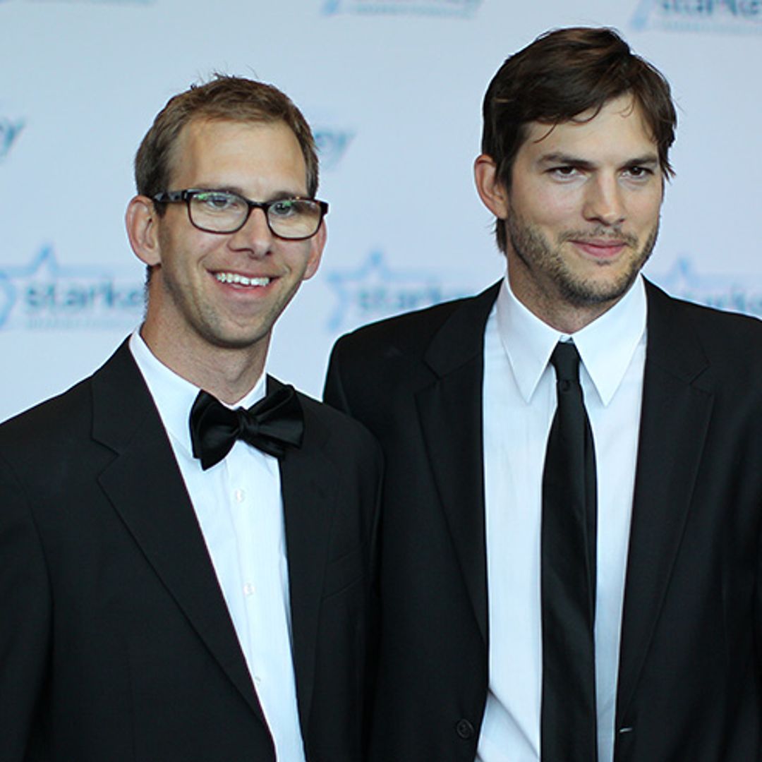 Ashton Kutcher becomes emotional talking about his twin brother