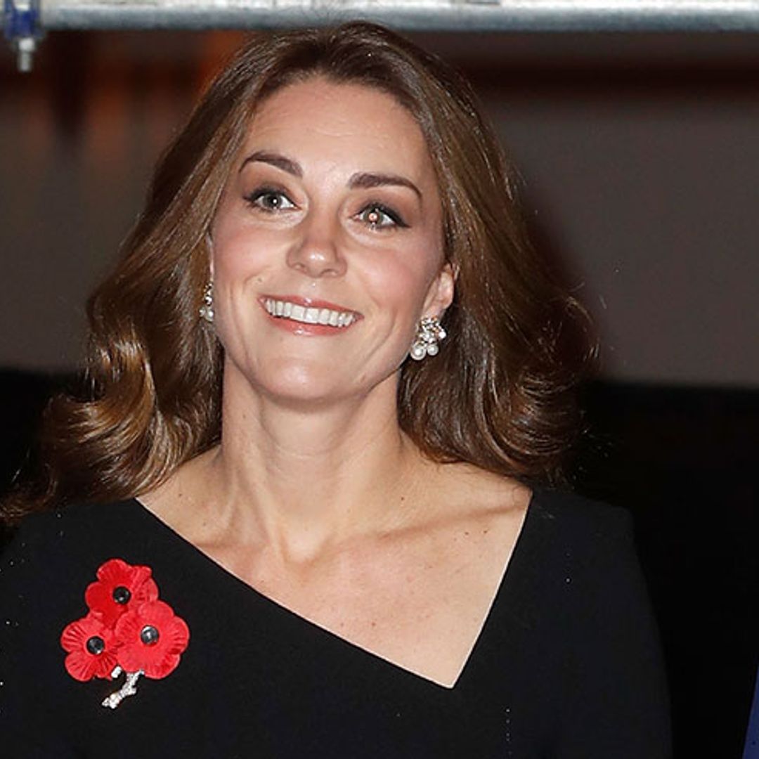 Duchess Kate is beautiful in black Roland Mouret at the Royal Festival of Remembrance