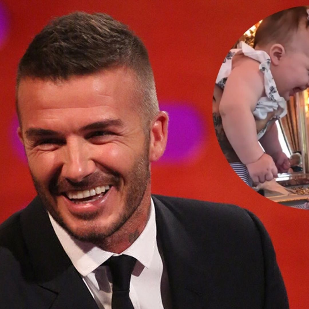 David Beckham shares adorable video as he dotes on his baby niece Peggy