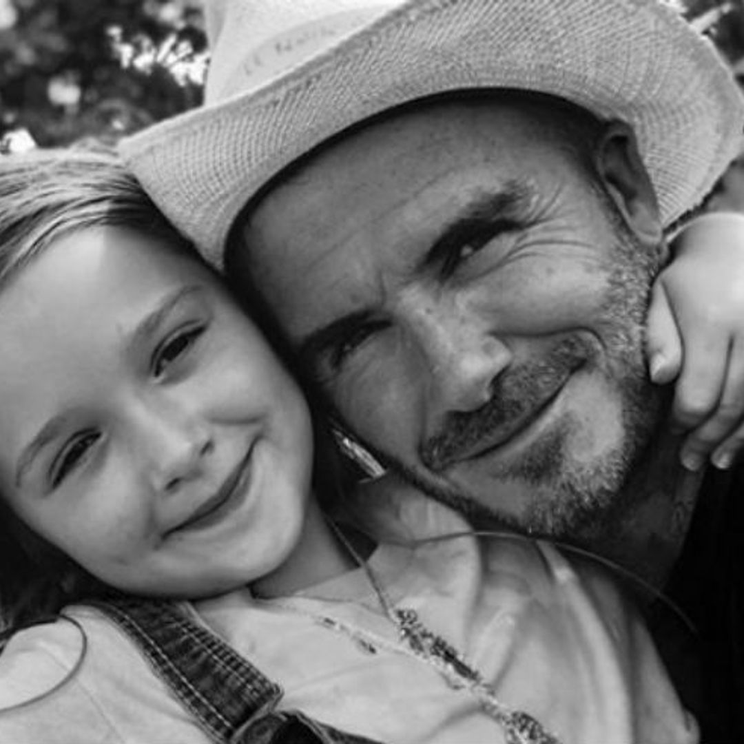 David Beckham criticised for kissing daughter Harper on the lips in festive selfie
