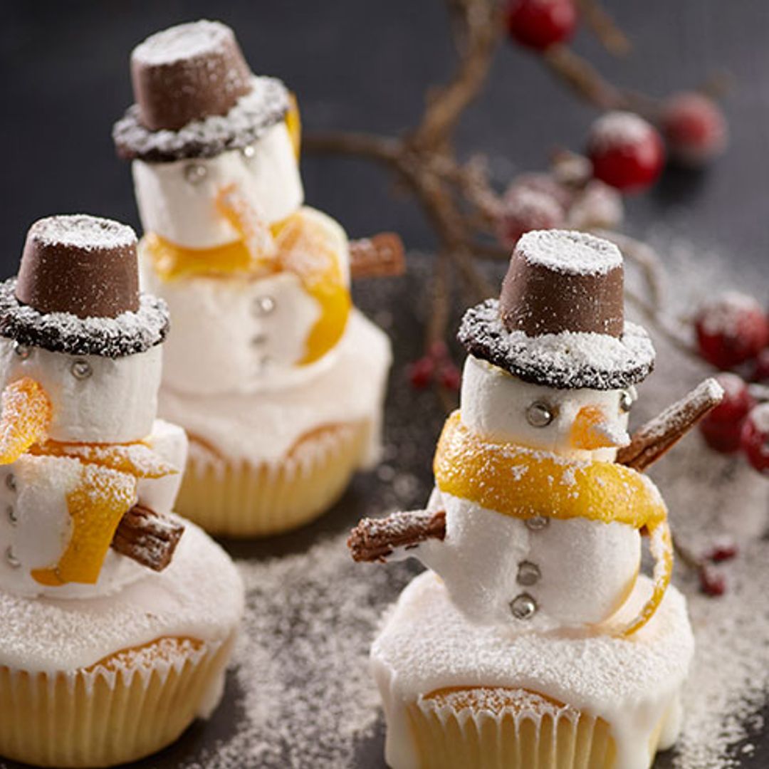 Snowmen cupcakes recipe