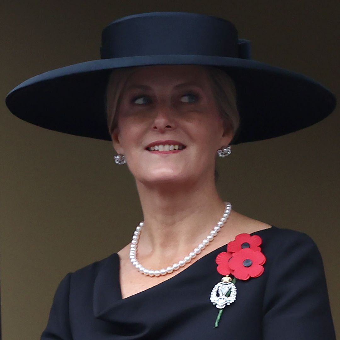 Duchess Sophie enchants in pearls for moving appearance on Remembrance Sunday