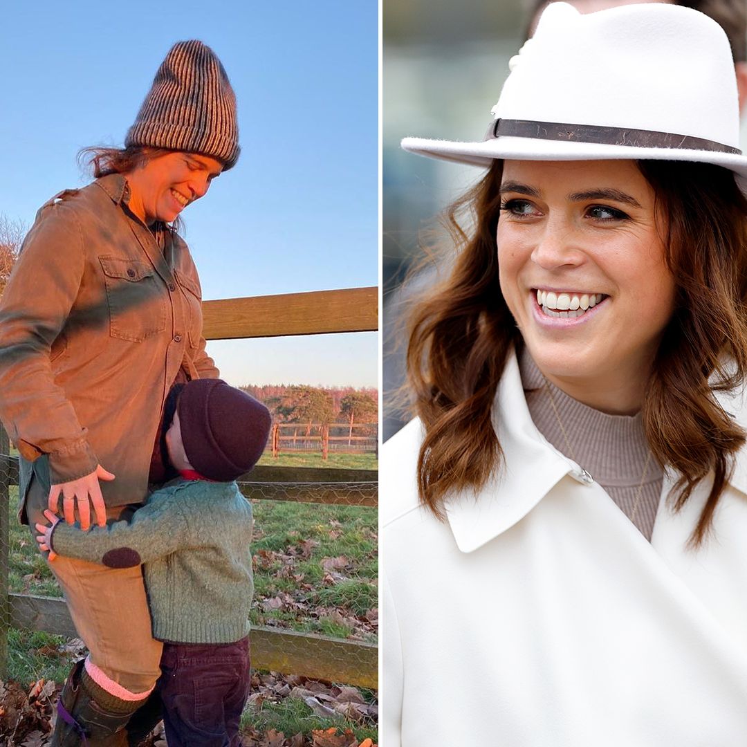 Princess Eugenie's eldest son August is her red-haired double in these sweet snaps