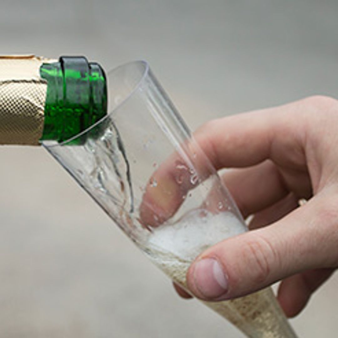 This is why you should never drink champagne out of a plastic cup