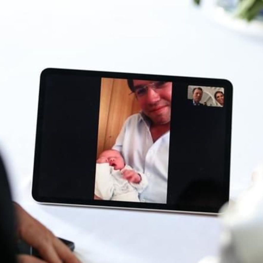 The Grand Duke and Grand Duchess of Luxembourg meet royal grandchild for first time over video chat – see photos